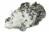 Clear Quartz Crystals on Sphalerite - Peru #291027-1